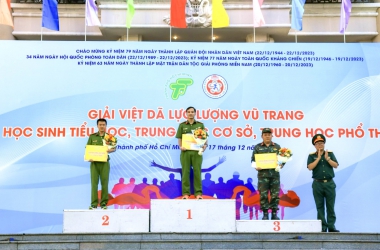 Trường Đại học CSND giành giải Nhất toàn đoàn giải Việt dã chào mừng ngày thành lập QĐND Việt Nam